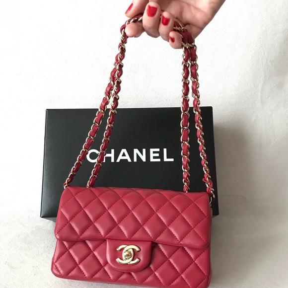 SOLD Chanel Lambskin Rectangular Mini Flap Bag - Picture 2 of 8